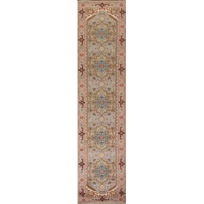Tapis de couloir oriental géométrique 3x12