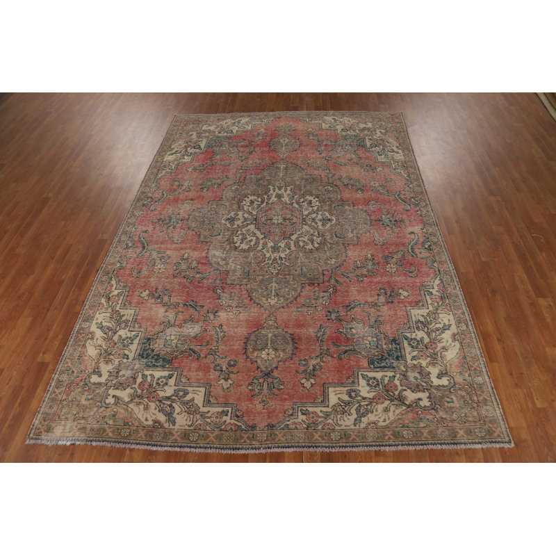 Tapis à motif géométrique traditionnel 8 x 11