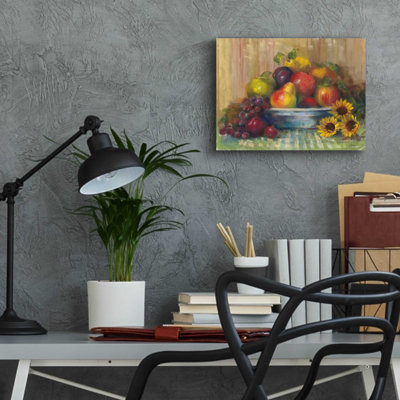 August Grove® «Fruit Basket» par Carol Rowan, verre acrylique Wal Art
