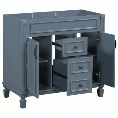 36" Bathroom Vanity without Top Sink, Cabinet only