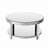 Elisete Glass Coffee Table Mirrored Top with Storage
