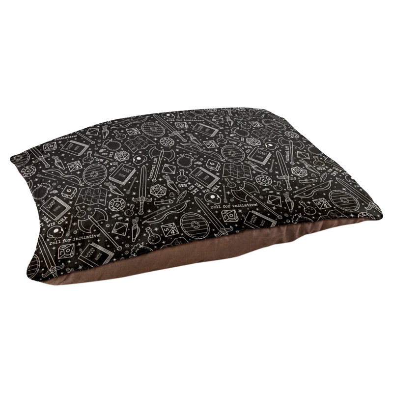 Coussin Byrge, Noir / Blanc, Très grand (l 52 po x P 42 po x H 17 po)
