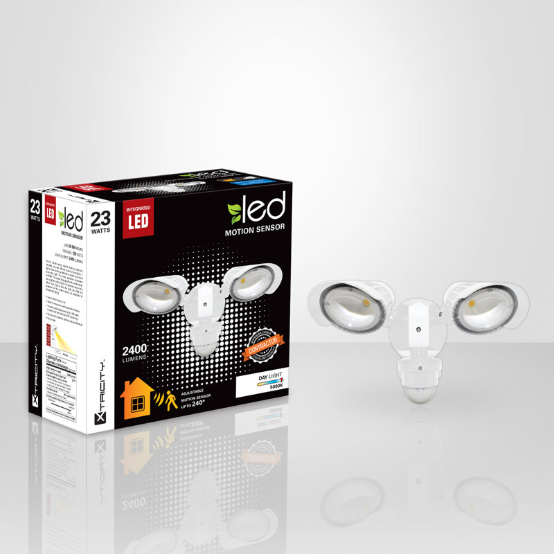 Éclairage de sécurité à del 2 lumières, Blanc