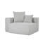 Chaise longue rembourrée en velours côtelé Osterhus-358744583