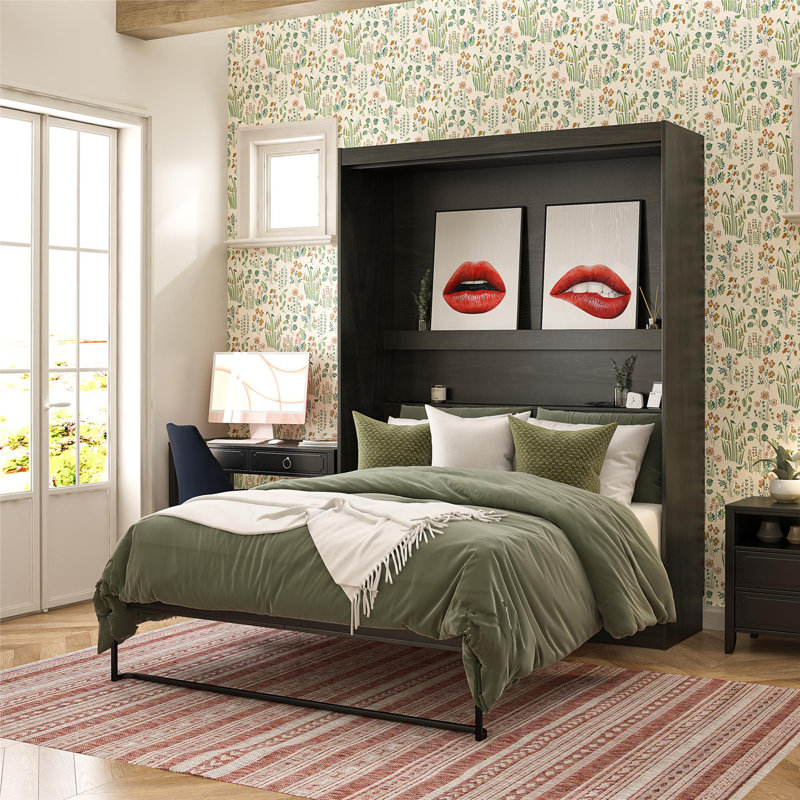 Son lit escamotable Her Majesty, Noir, Grand