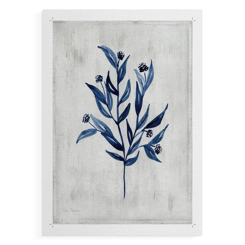Indigo sauvage III - Impression sur toile seulement - NON-CADRE, H 18 po x l 12 po