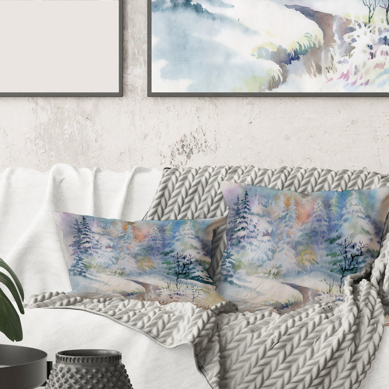 Trois tulipes et housse de coussin carré et insert, 18" x 18"