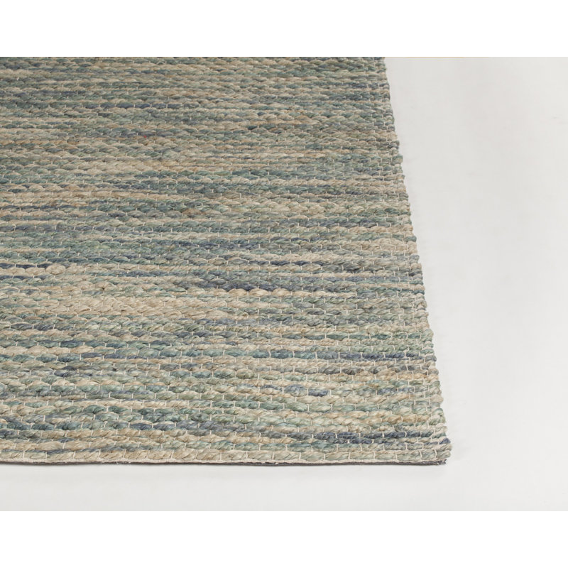 Tapis gris/crème tissé à la main Camacho, Rectangle 5 pi x 7 pi 6 po