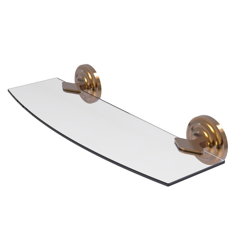 Leamore Bracket Shelf, Brushed Bronze, 3" H x 18" W x 5" D