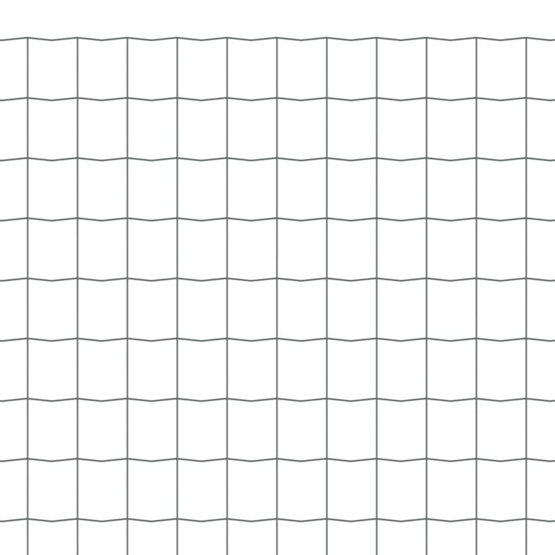 Lunado Grey Metal Wire/Mesh Fence, 80cm H x 1000cm W, Grey