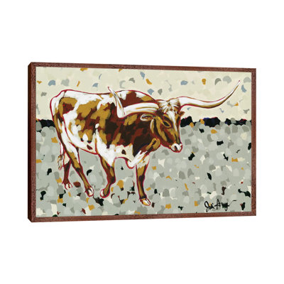 Longhorn Steer by Jodi Augustine - Painting on Canvas