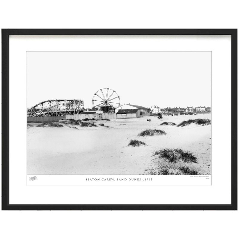 Seaton Carew, Sand Dunes C1965 - Single Picture Frame Print, 40cm H x 50cm W x 2.3cm D