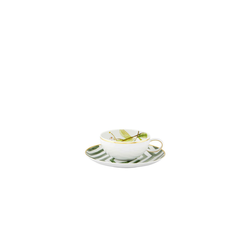 Amazōnia Porcelain Teacup and Saucer