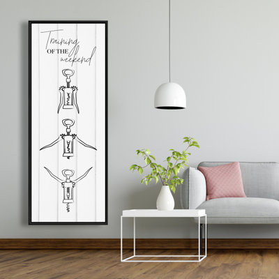 "Entraînement du week-end" sur toile
