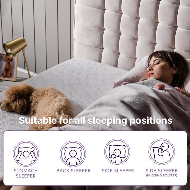 Queen 10'' White Gel Memory Foam Mattress
