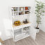 Grande armoire de rangement de 67,7 pouces avec poubelle