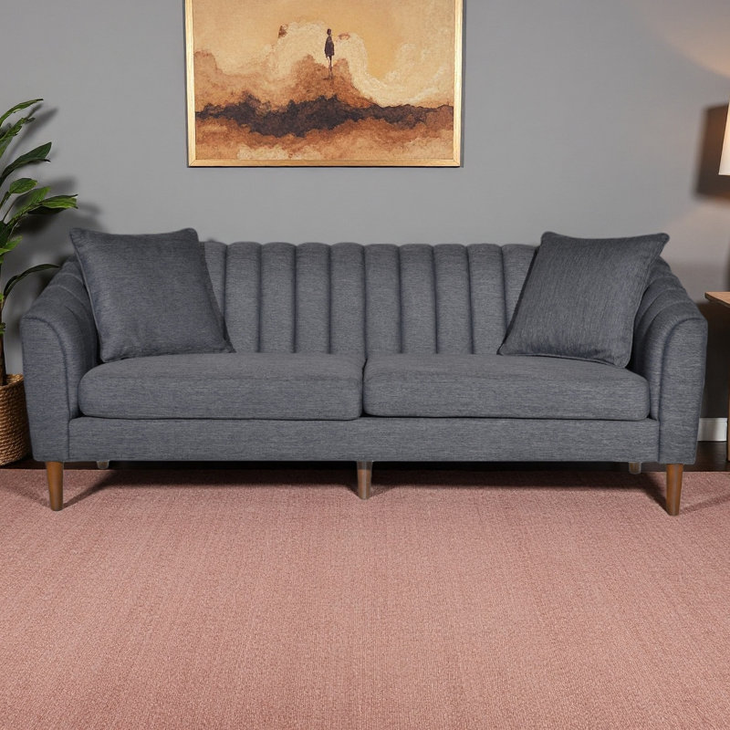Canapé 3 places, Tissu gris anthracite