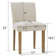 Chaise parsons en lin Alesana