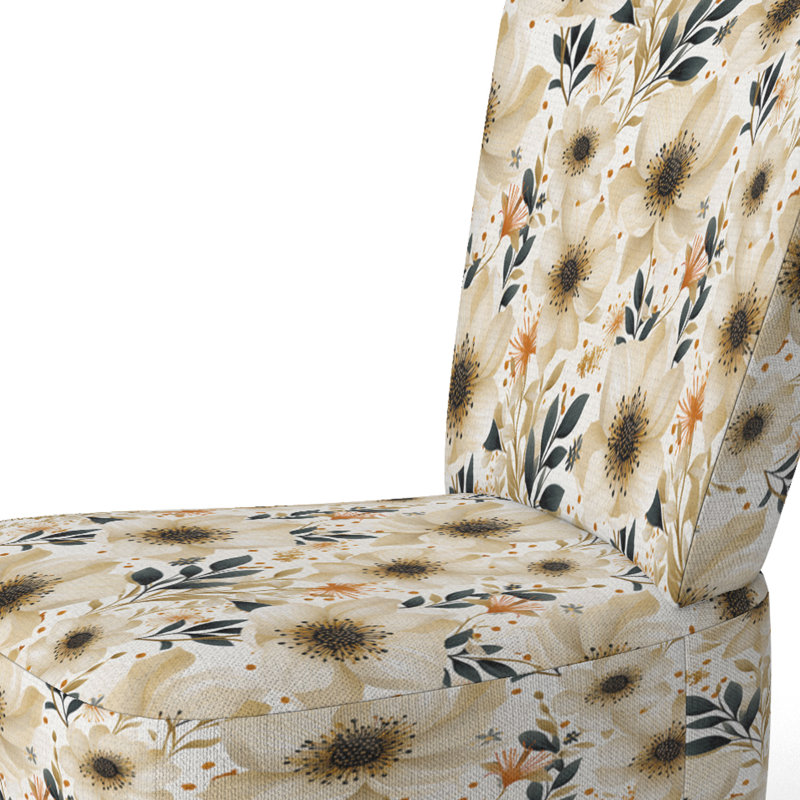 Chaise d'appoint rembourrée en velours beige et noir