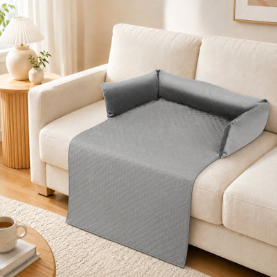 Washable Plush Pet Sofa Protector Pad