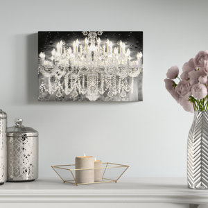 Black and Gold Diamond Entrance - Wrapped Canvas Graphic Art Print