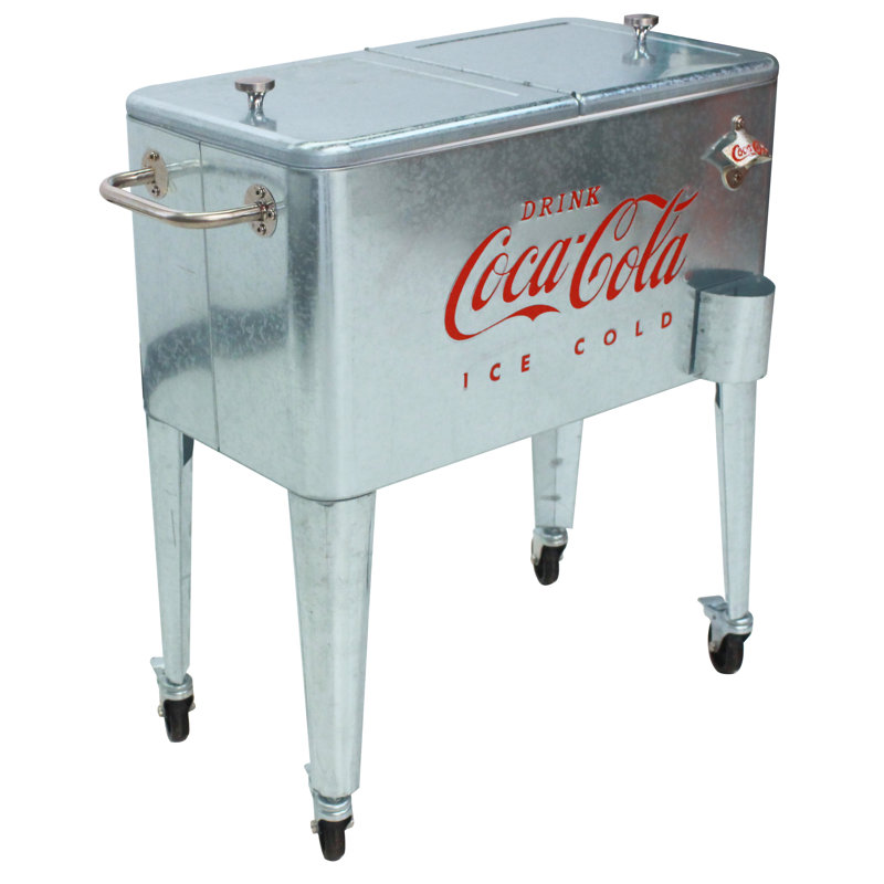60 pte Glacière galvanisée Coca-Cola