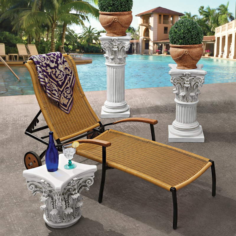 Corinthian Pillars Pedestal, 29" H x 16" W x 16" D
