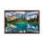 Classic Brown Wood Floater Framed