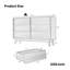 La commode double 6 tiroirs présente un style rétro et un design biseauté