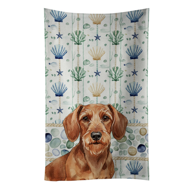 Serviette de cuisine Wirehaired Red Dachshund, Teckel rouge à poil dur
