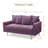 Madalinn 58'' Velvet Loveseat-1294829416