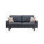 Canapé en lin gris de 70 po Bahamas et 2 chaises avec 2 coussins décoratifs-1347073036-1347073037-1347073034