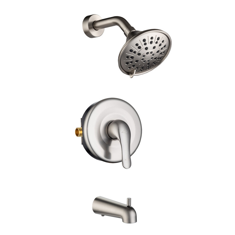 All-In-One Kit with Rough in-Valve, Brushed Nickel