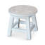Marchepied antique en bois blanc avec papillons. Bois d'hévéa pour repose-pieds fonctionnel, mini tables. Tabouret H 10 po x P 11 po, repose-pieds de construction, côté-131102771
