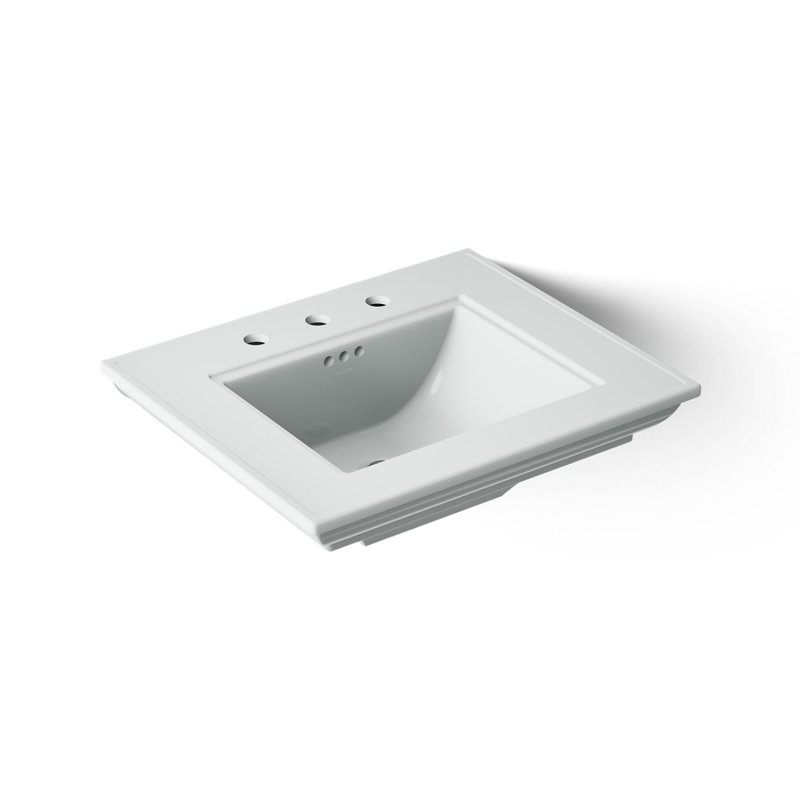 Memoirs® Stately 24" Console Bathroom Sink with Overflow, Ice Gray, 8'' Centers