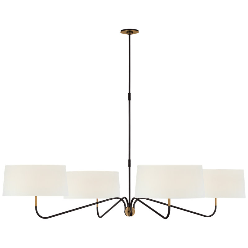 Canto 4 - Light Chandelier, Bronze/Brass
