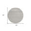 Tapis intérieur lavable rayé 8 pi