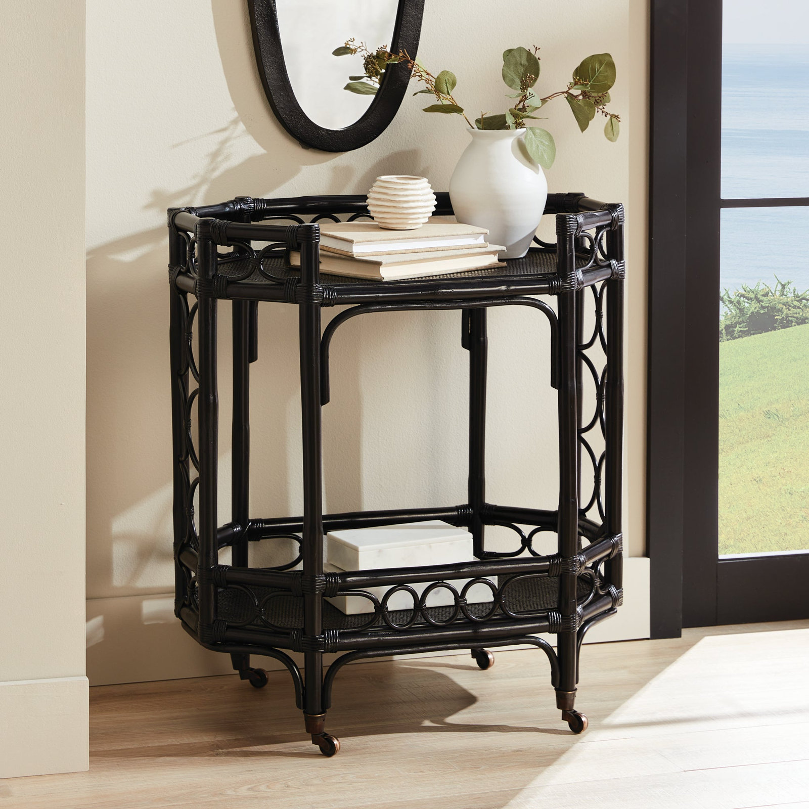 Brein Bar Cart, Black
