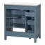 30" Bathroom Vanity with Integrated Ceramic Sink Top Solid Wood & MDF Modern Shaker Cabinet Black/White/Grey/Blue-Grey-129685607