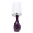  Curvy Ceramic Table Lamp, Purple