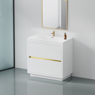 Meuble-lavabo sur pied 36 po avec lavabo