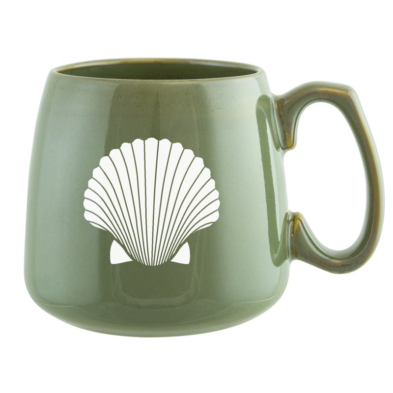 Seashore Sand Etched Ceramic Mug Set