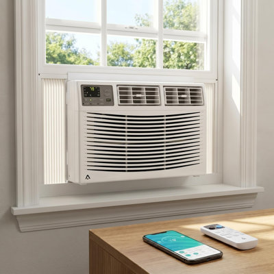 8000 BTU Window Air Conditioner, Remote Control and WiFi, with Heat