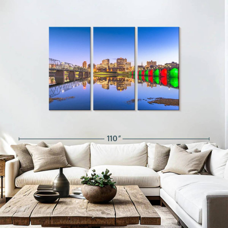 Harrisburg Twilight, 48" H x 74" W