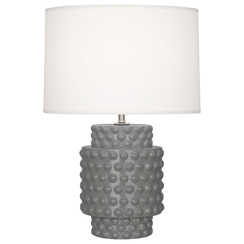 Small Dolly Accent Lamp, 21.5" H x 15" W x 15" D, Smokey Taupe