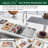 304 Stainless Steel 32 in. Single Bowl Undermount Workstation Kitchen Sink with Grid Board Colander Drying Rack