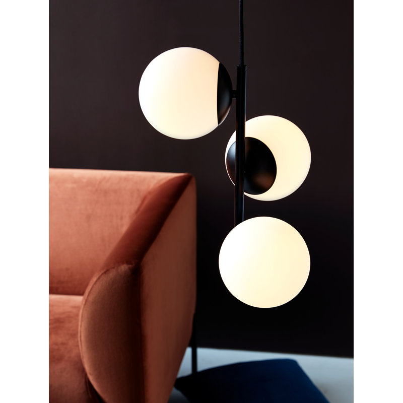 Lilly 3 - Light Sputnik Chandelier, Black
