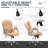 Vinsetto Teddy Fleece Home Office Chair-401276886-401276885