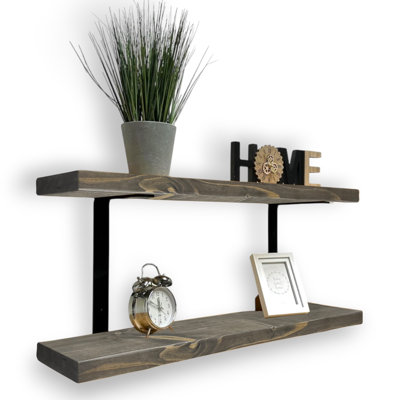 Ashlar Wood Floating Shelf