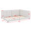Lit plateforme tapissier avec ports USB-404288009